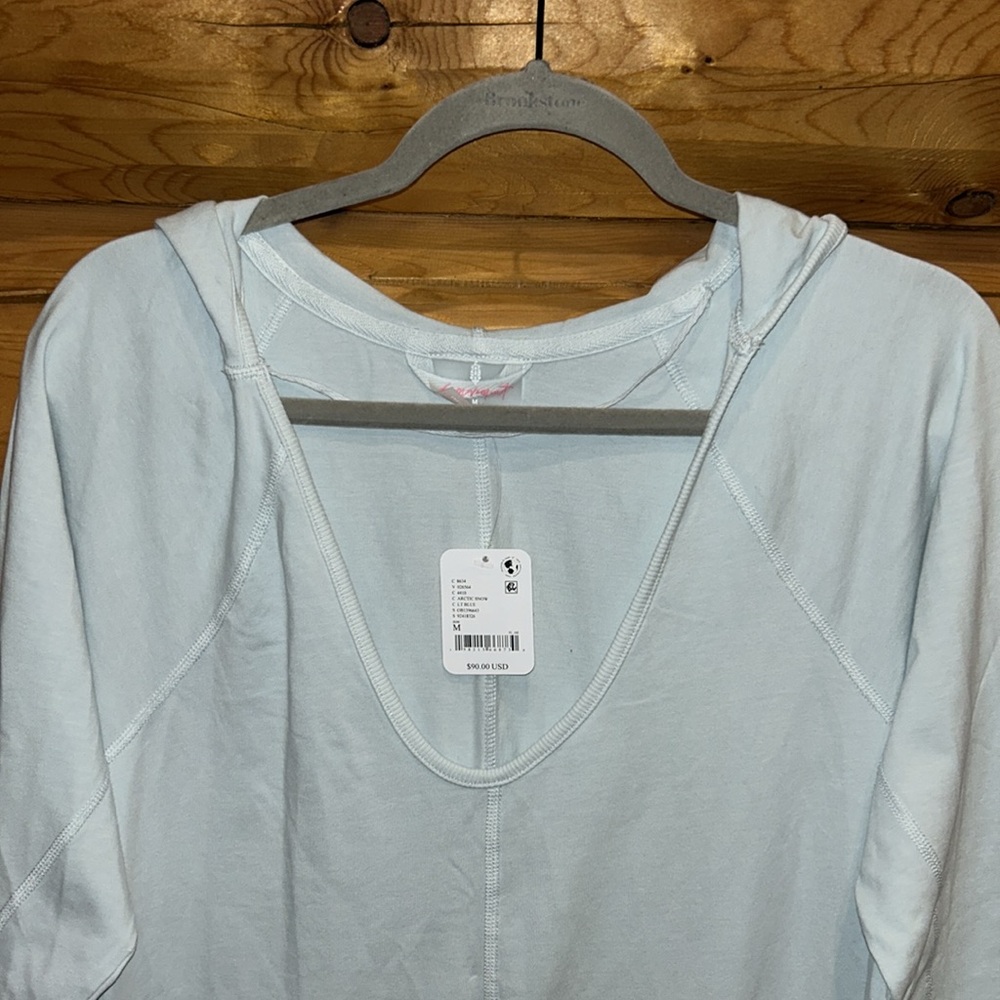 Free People NWT Hot Shot Long Sleeve Onesie Size S, M & L in Arctic Snow - Picture 13 of 14